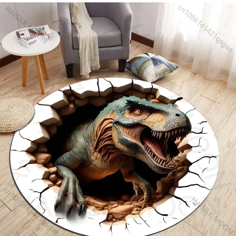 HD 3D Dinosaur Print Round Rug - đánh giá và giá Kids Outdoor Area