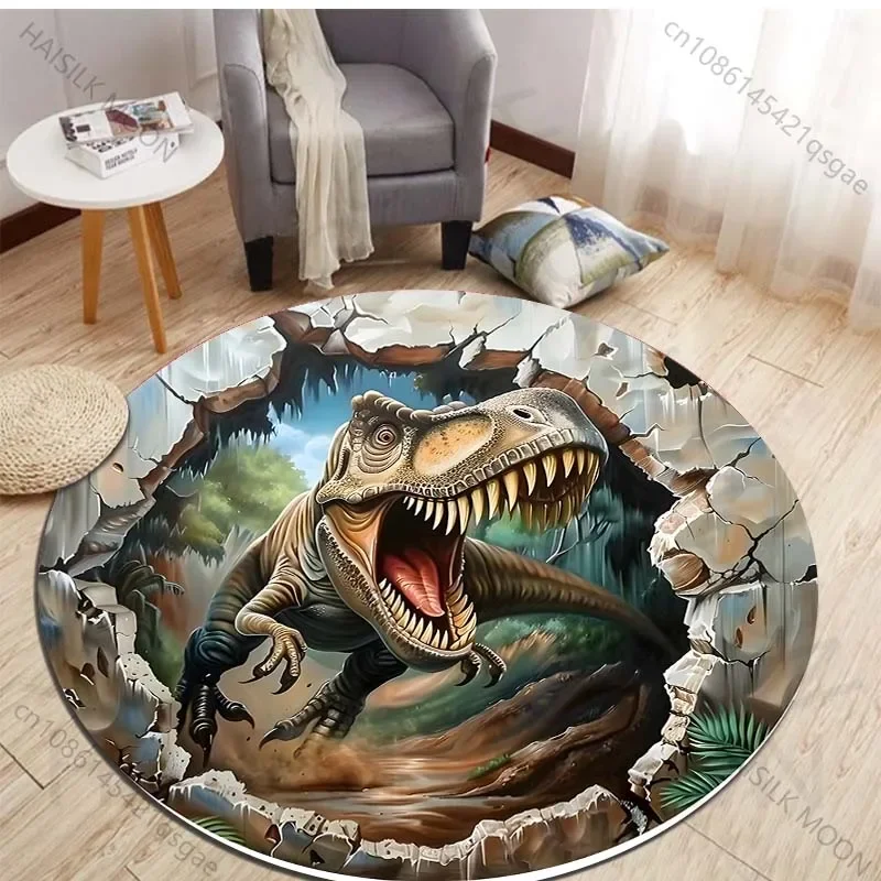 HD 3D Dinosaur Print Round Rug - đánh giá và giá Kids Outdoor Area